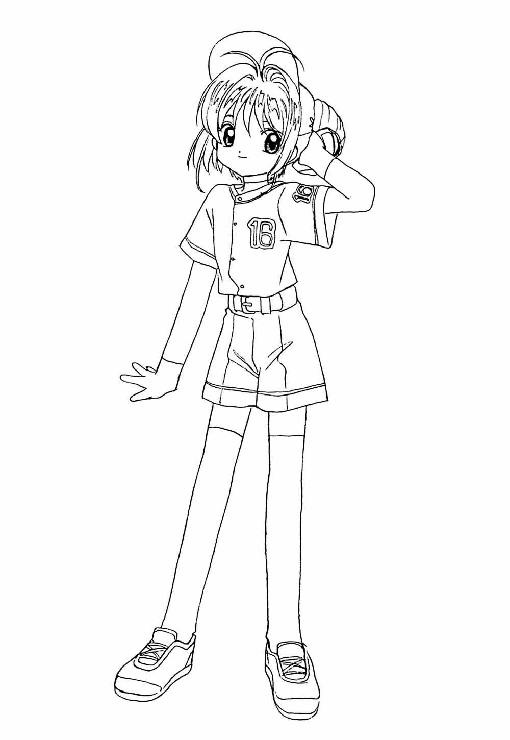 Desenho de Sakura Card Captors para colorir