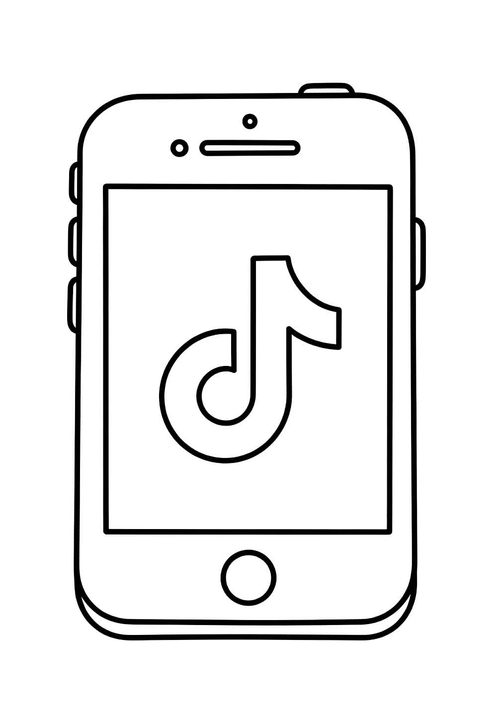 Celular TikTok Colorir