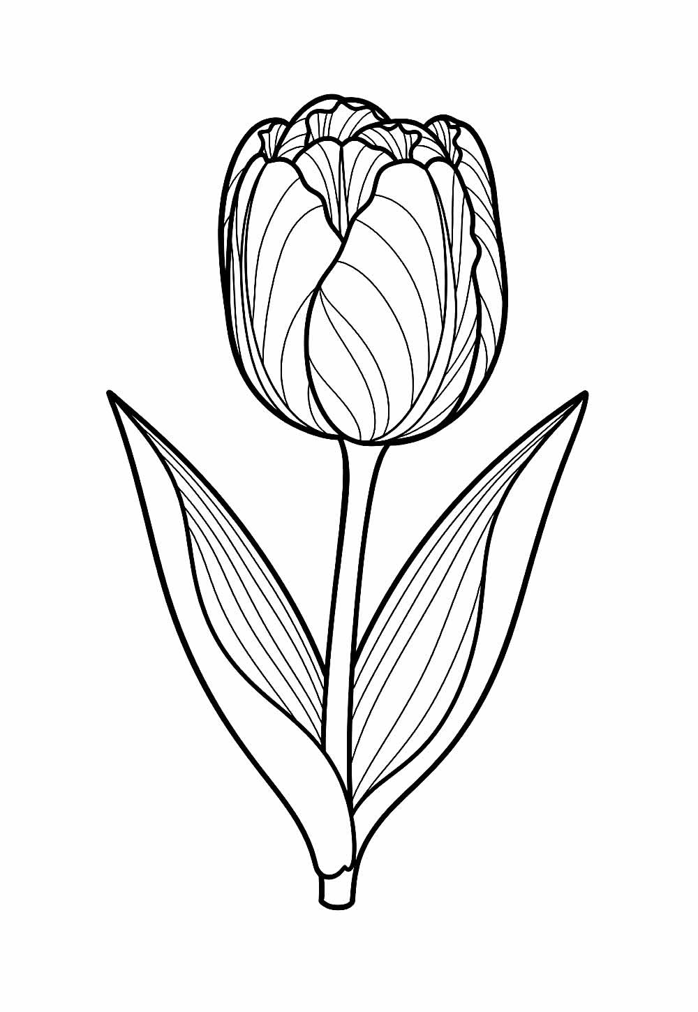Desenho de Flor para colorir