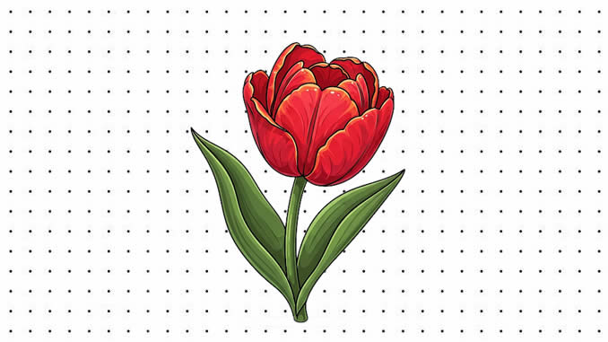 Desenhos de Tulipa para colorir