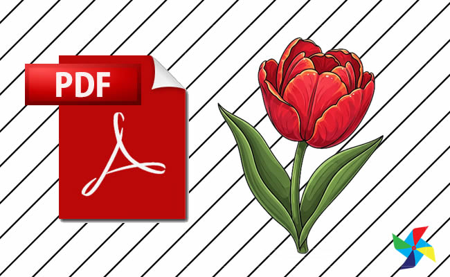 Desenhos de Tulipa em PDF