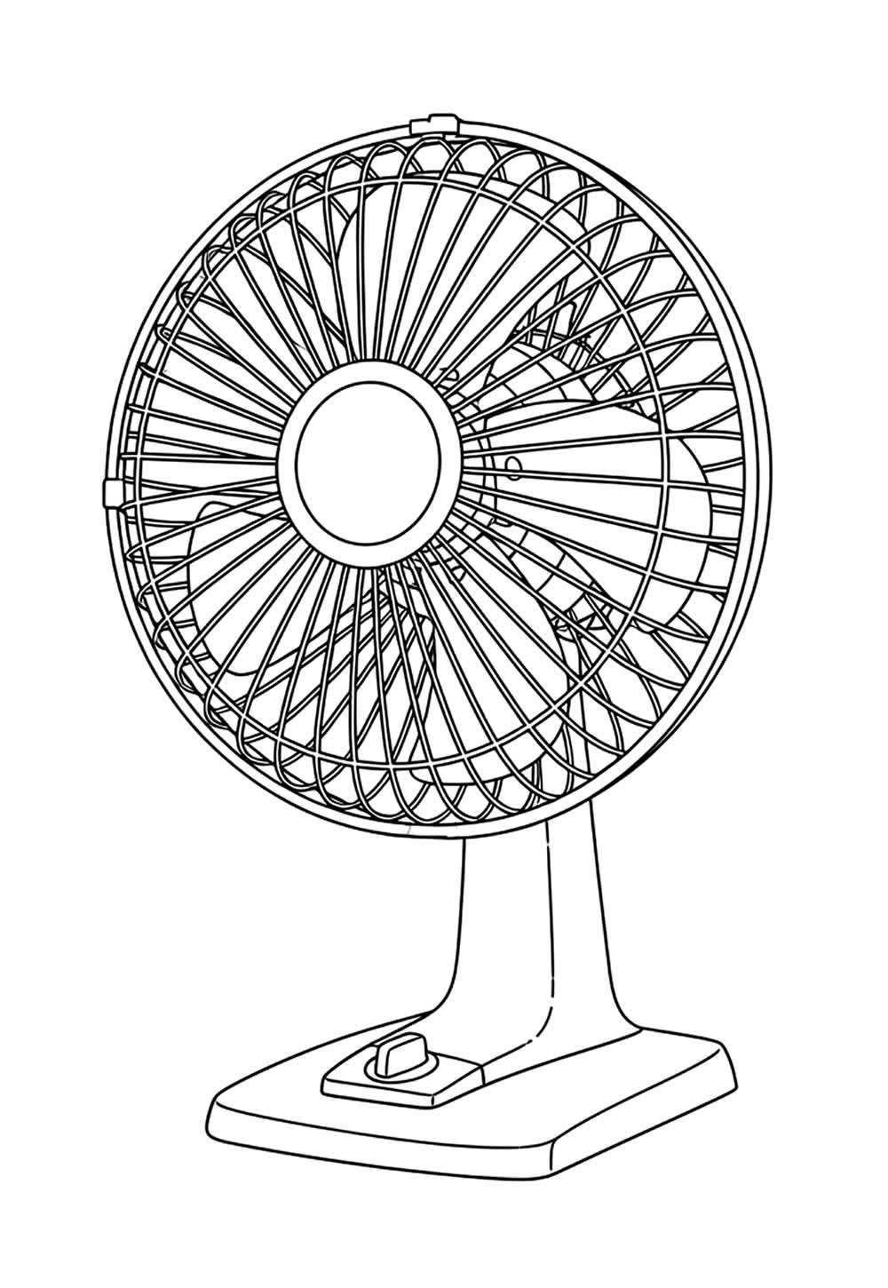 Desenho de Ventilador para colorir