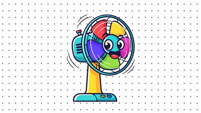 Desenhos de Ventilador para colorir