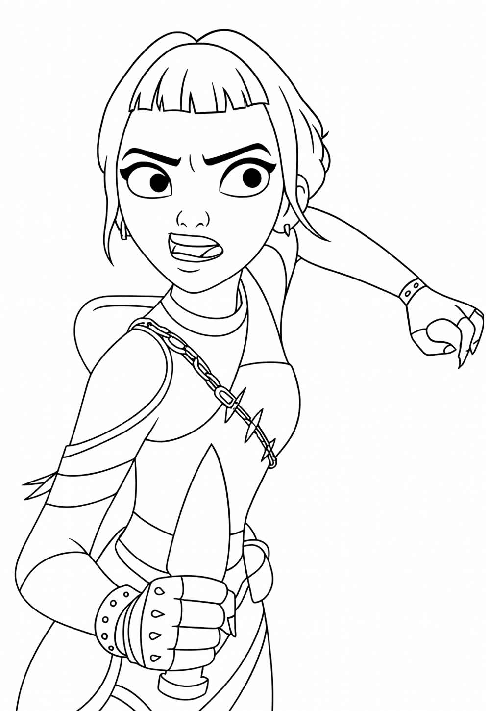 Zoey para colorir