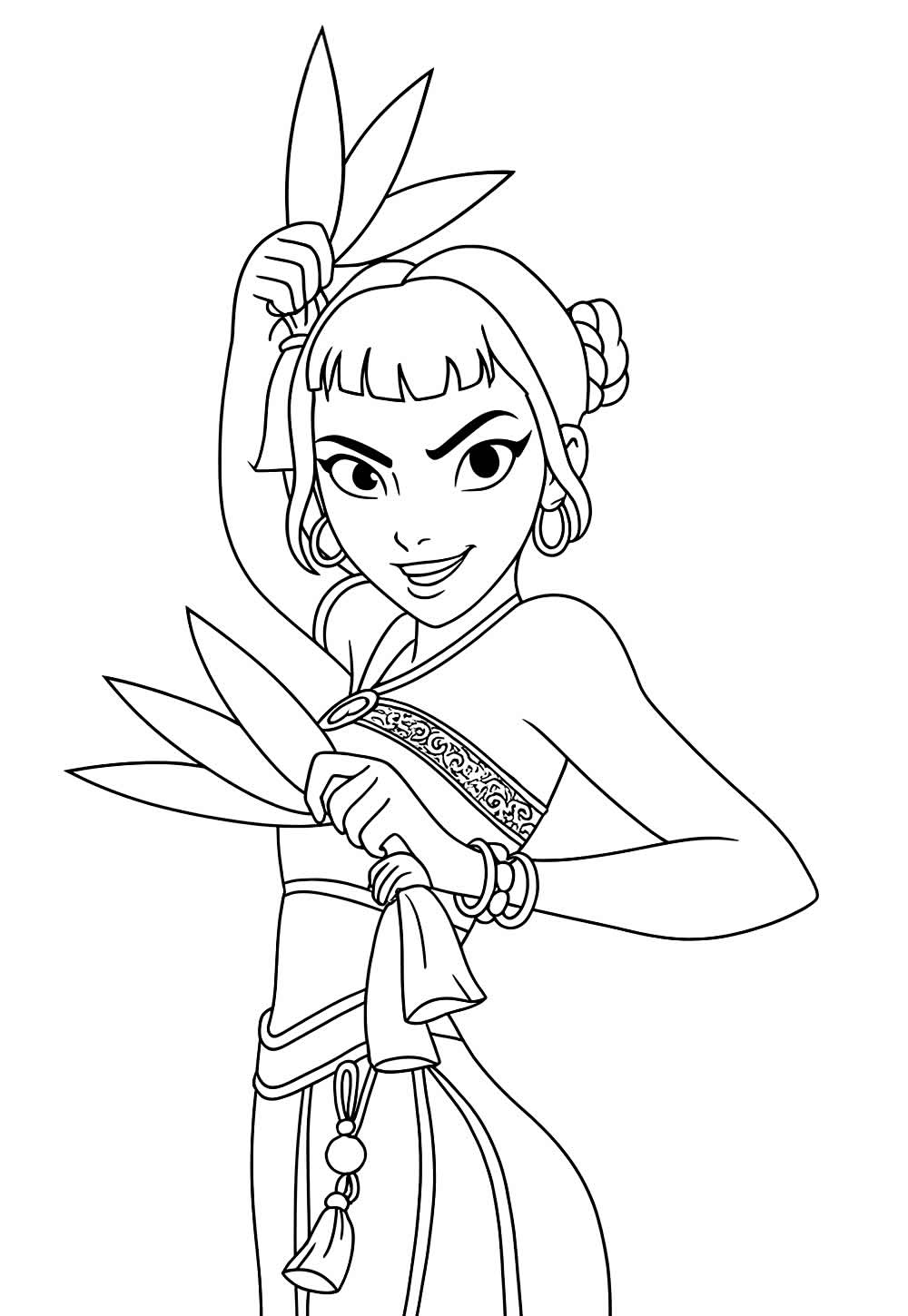 Desenho de Zoey para colorir
