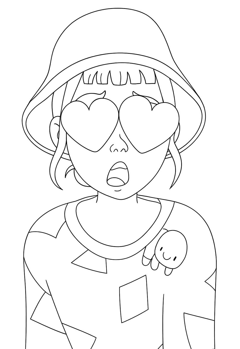 Desenho de Zoey para colorir