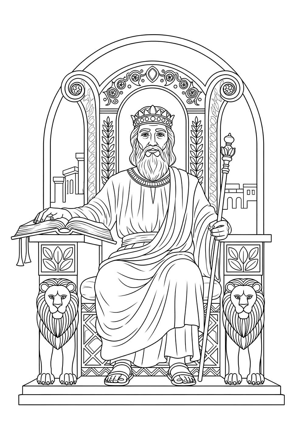 Desenho do Rei Salomão