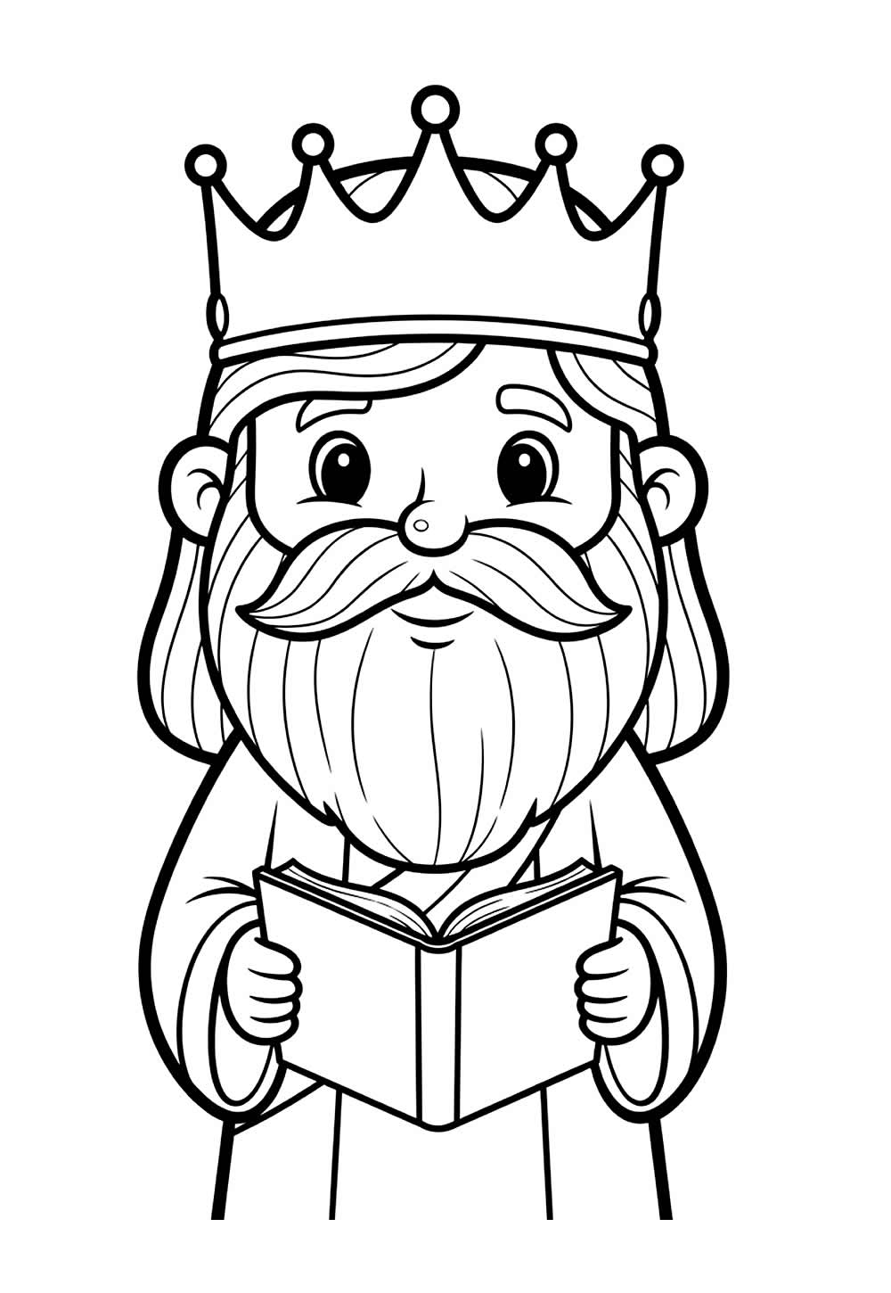 Desenho do Rei Salomão para pintar