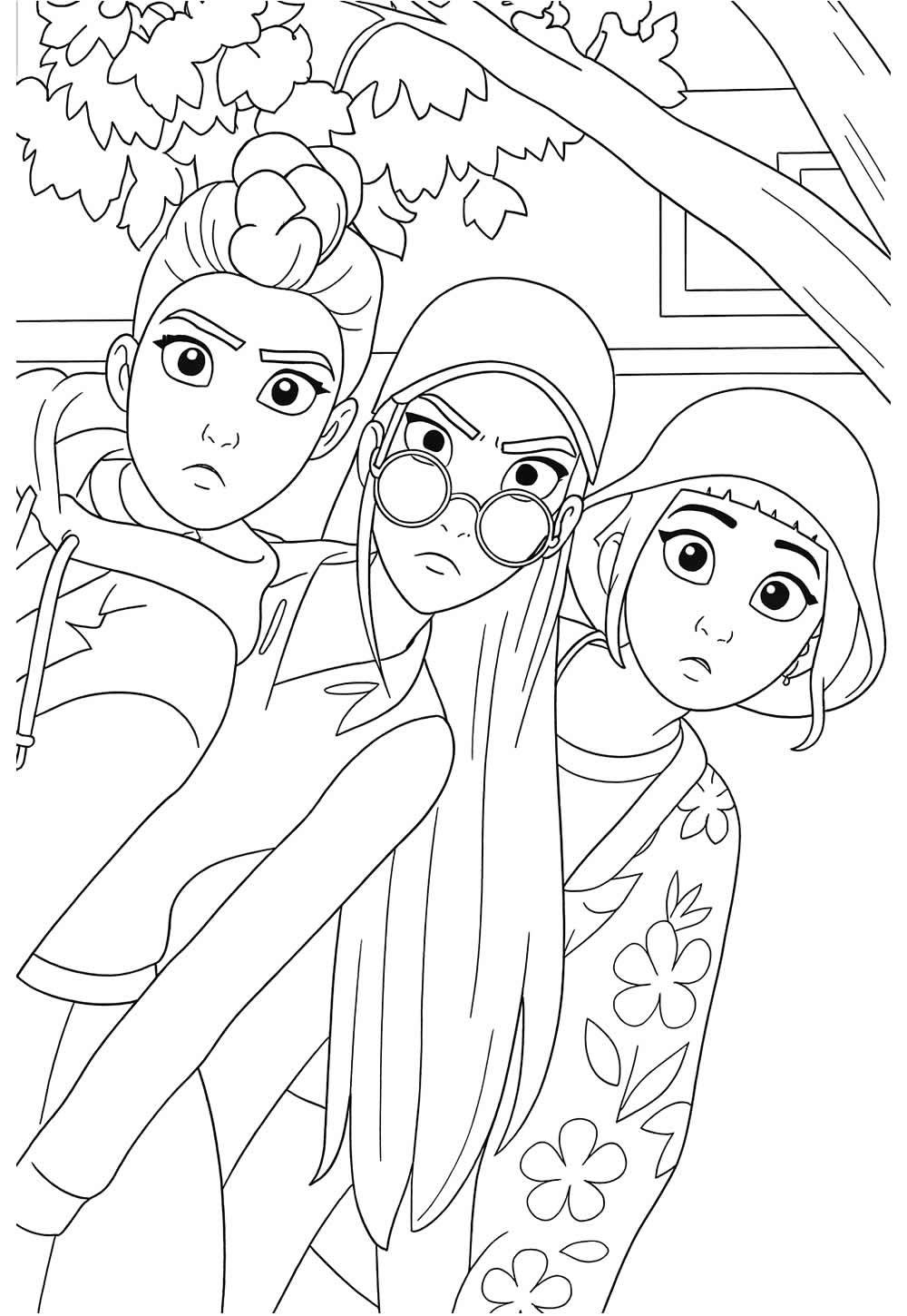 Desenhos de Guerreiras do K-Pop para colorir