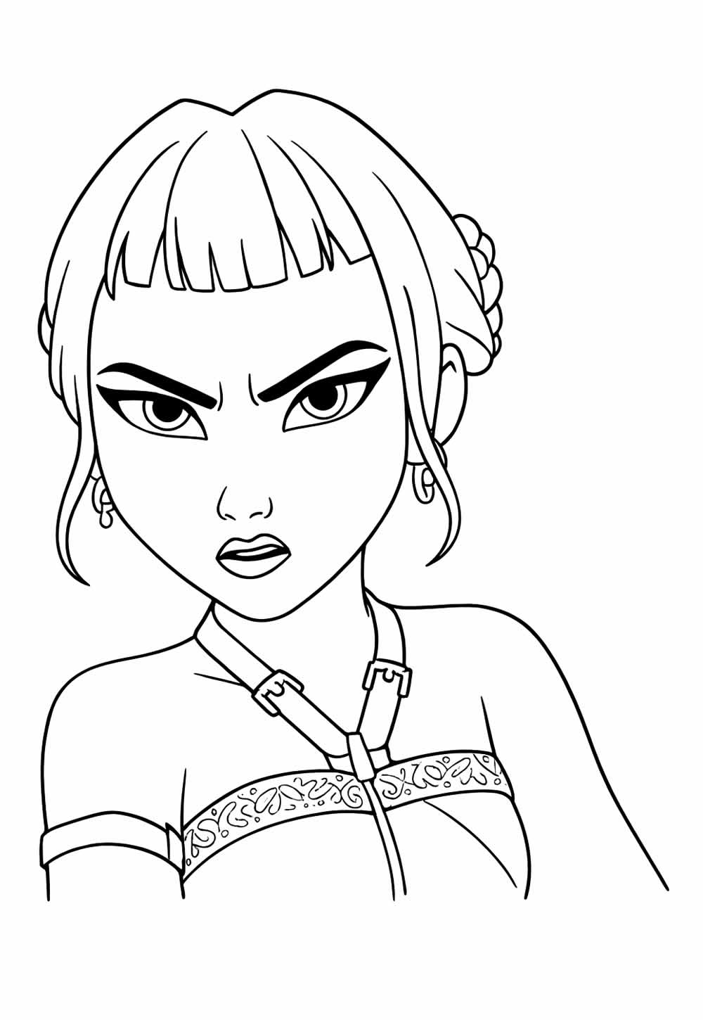 Desenhos de Guerreiras do K-Pop para colorir