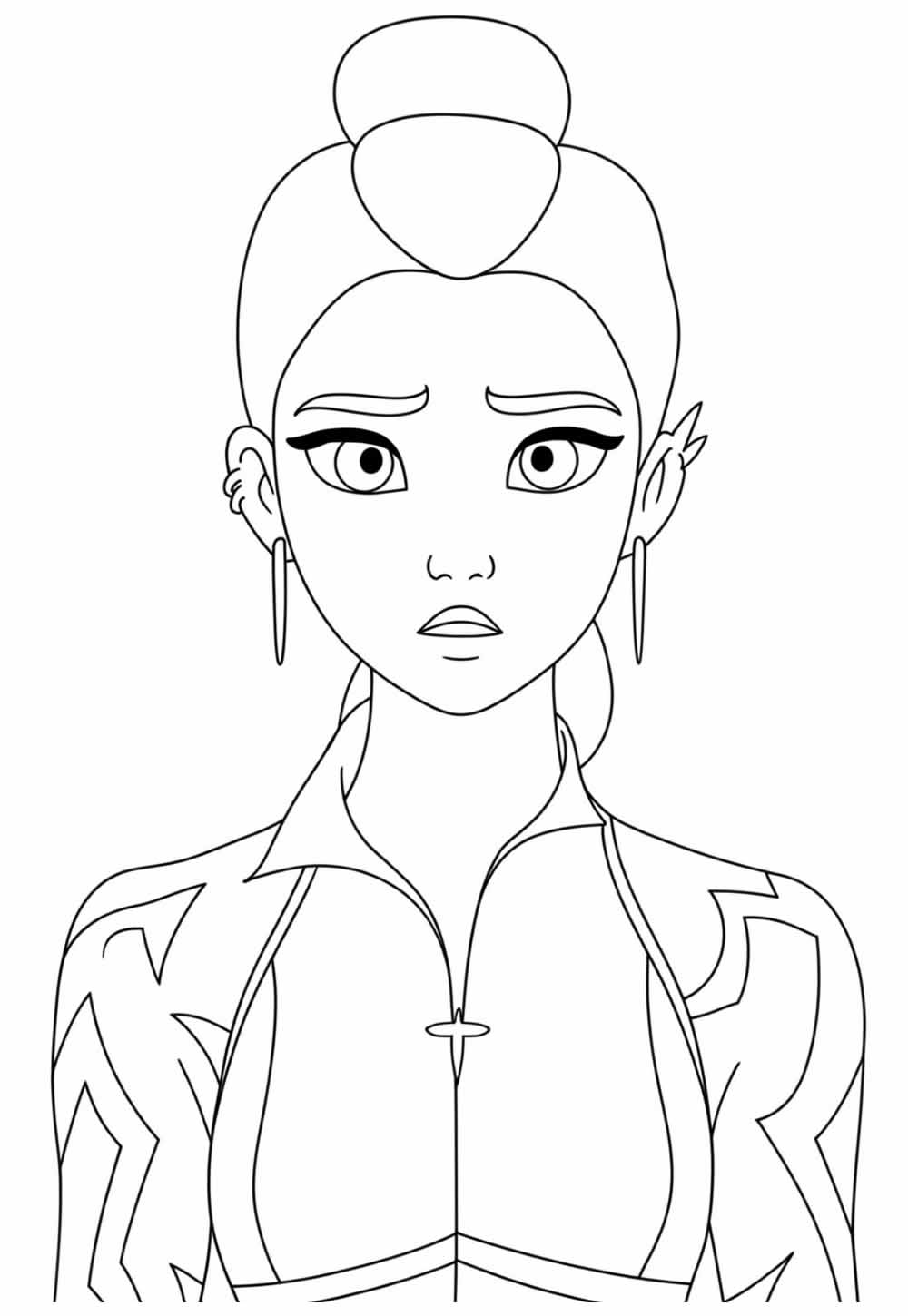 Desenho de HUNTR/X para colorir