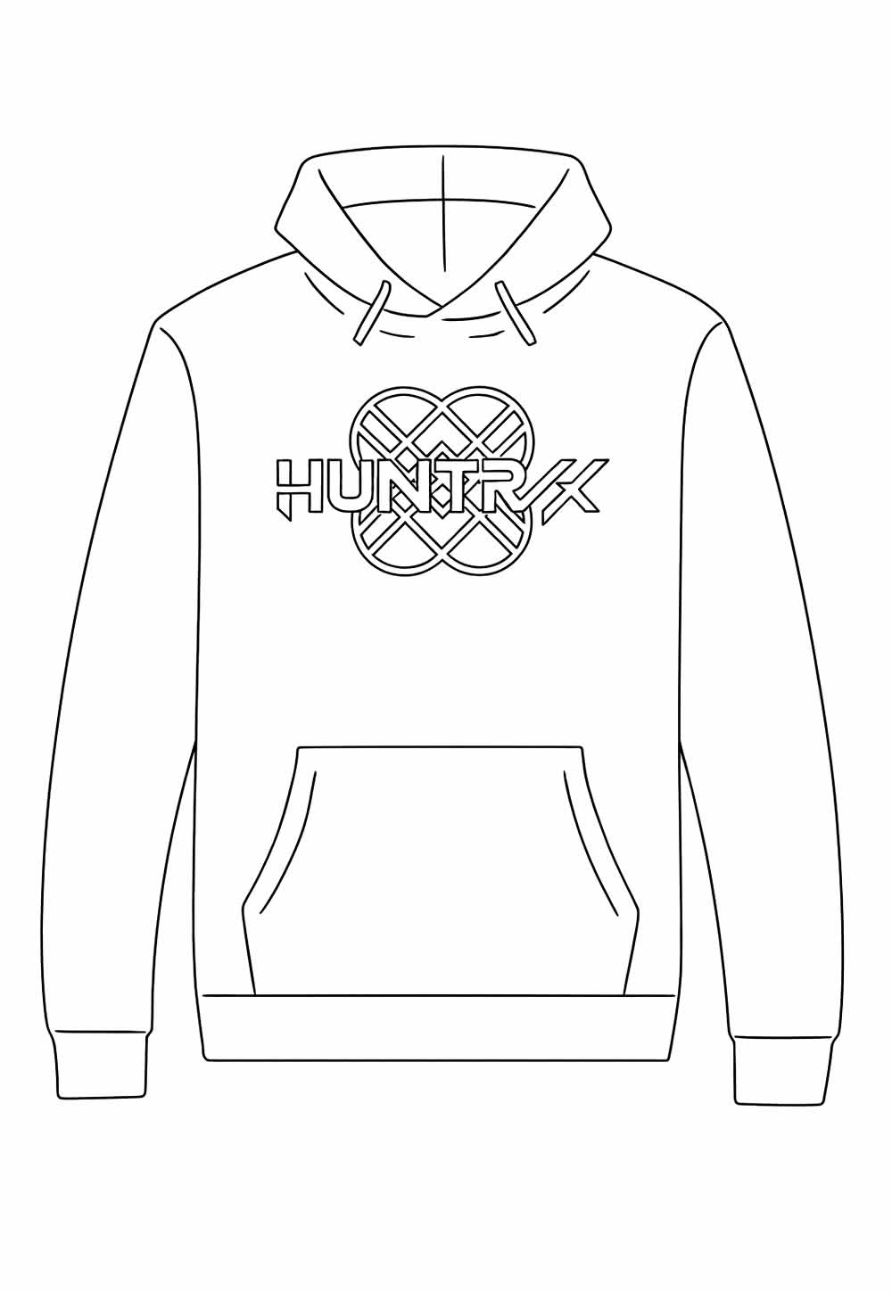 Desenhos de HUNTR/X para pintar