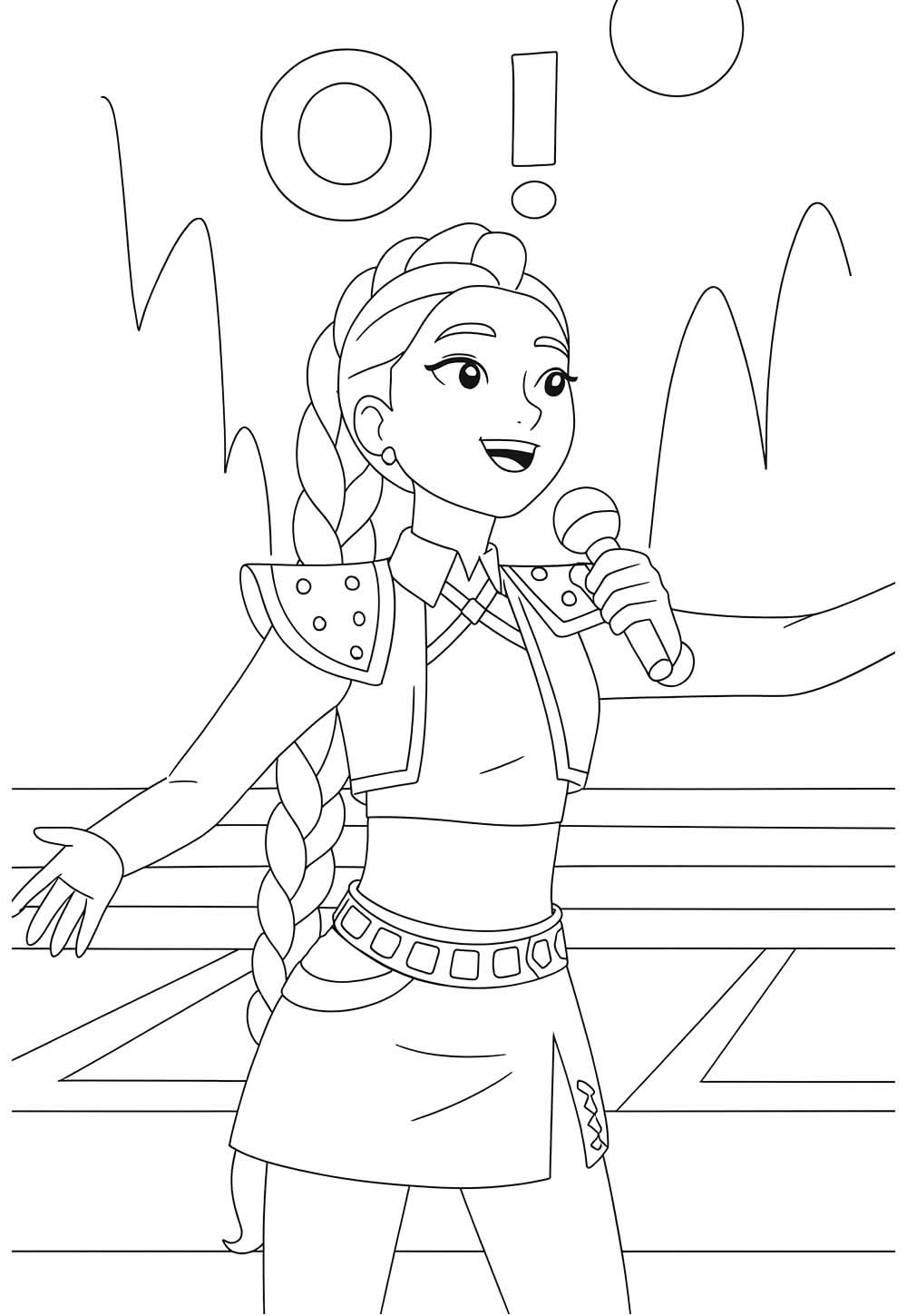 Desenho de HUNTR/X para colorir