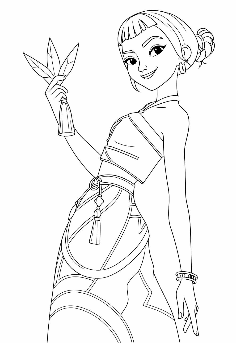 Desenhos de Guerreiras do K-Pop para colorir