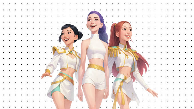 Desenhos de HUNTR/X para colorir