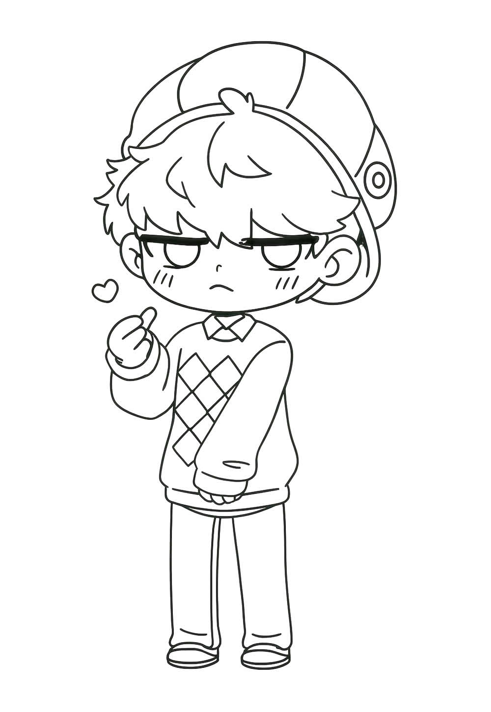 Desenho Fofo do Baby Saja para colorir