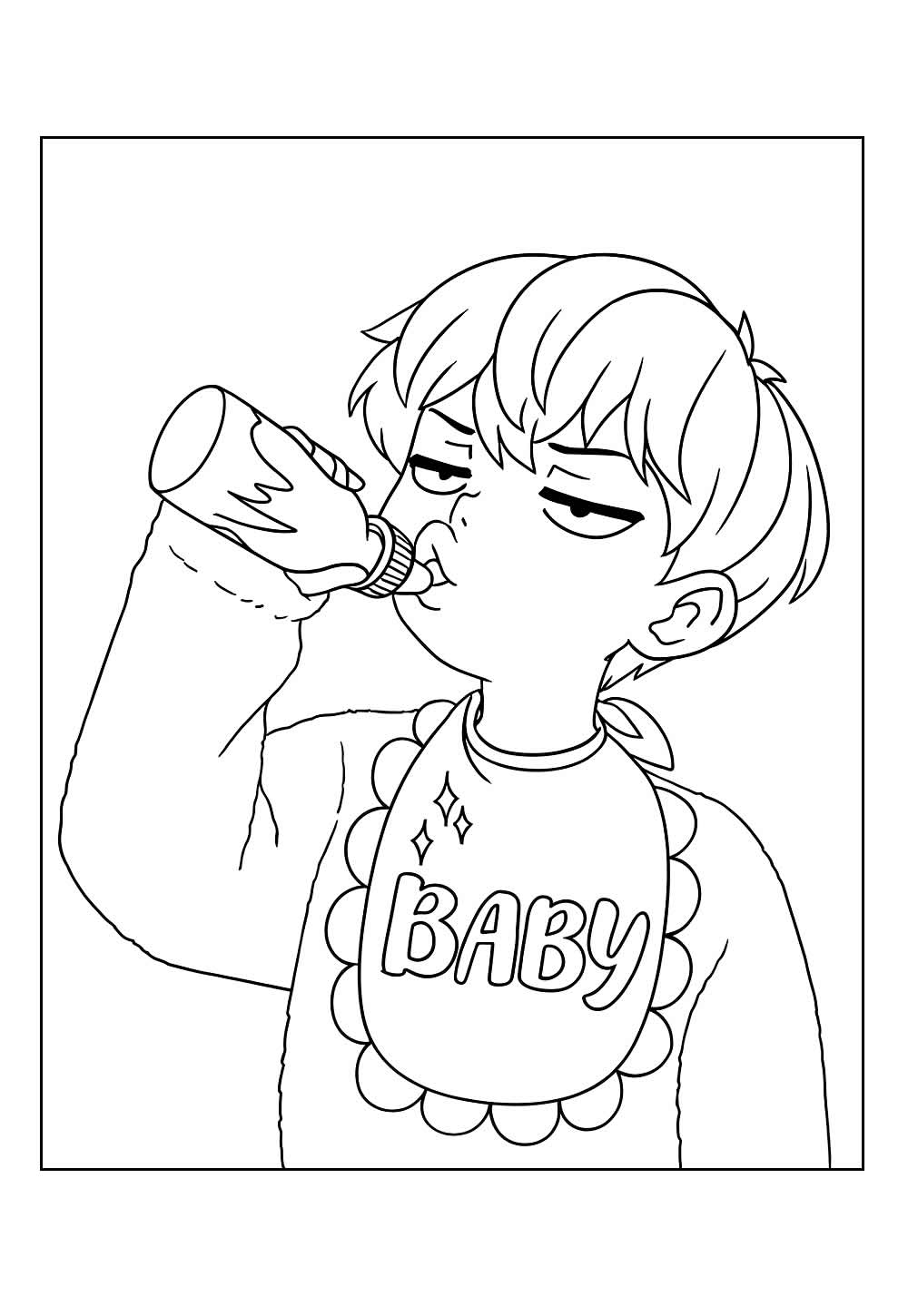 Desenho do Baby Saja para colorir