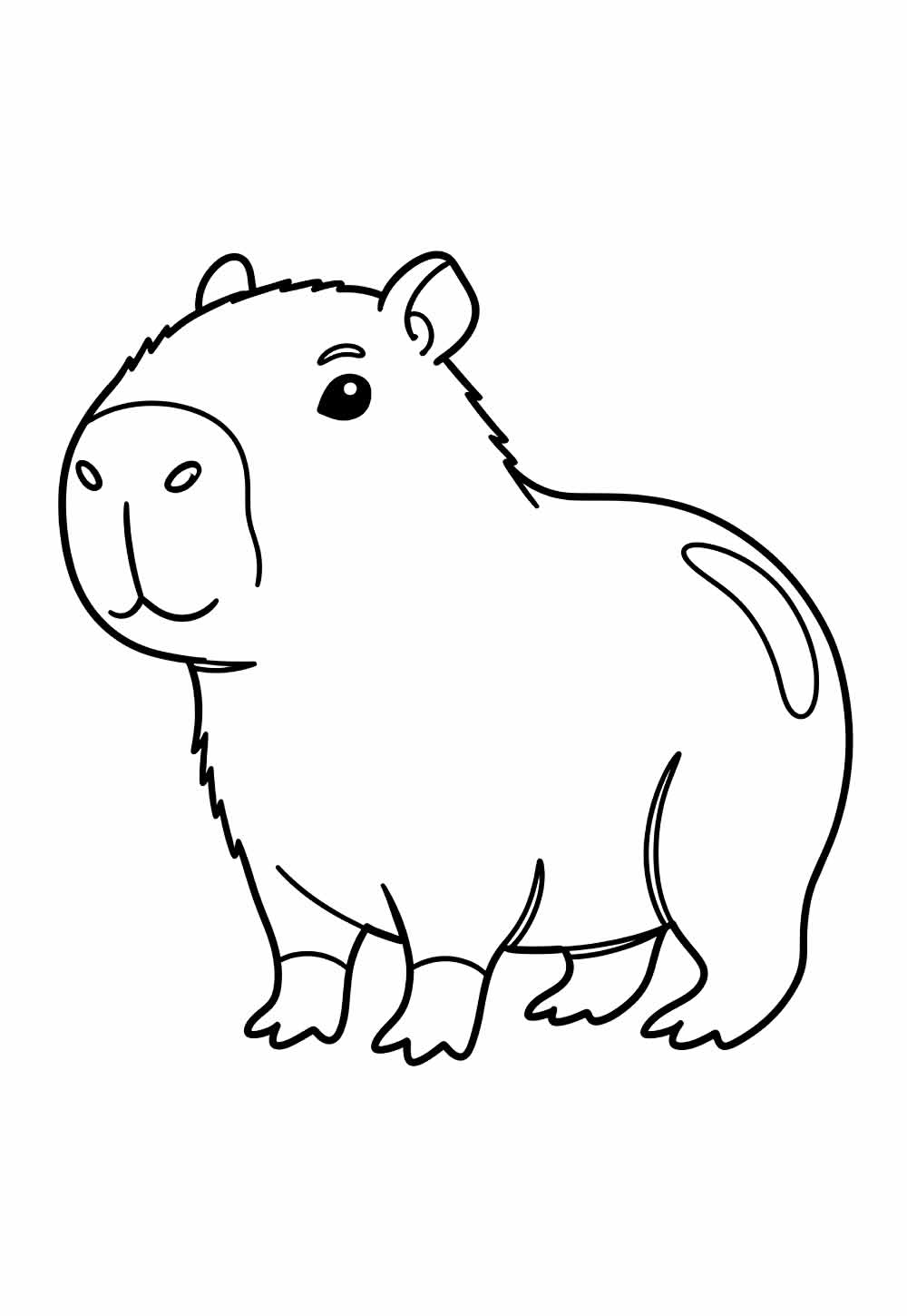 Desenho de Capivara