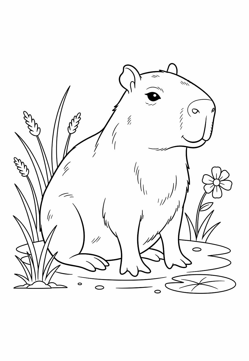 Desenho de Capivara
