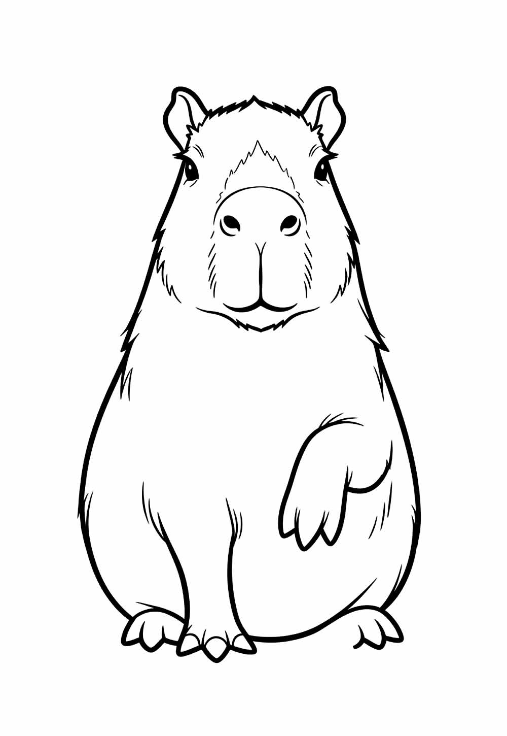 Desenhos Capivara Pintar