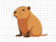 Desenhos de Capivara para colorir