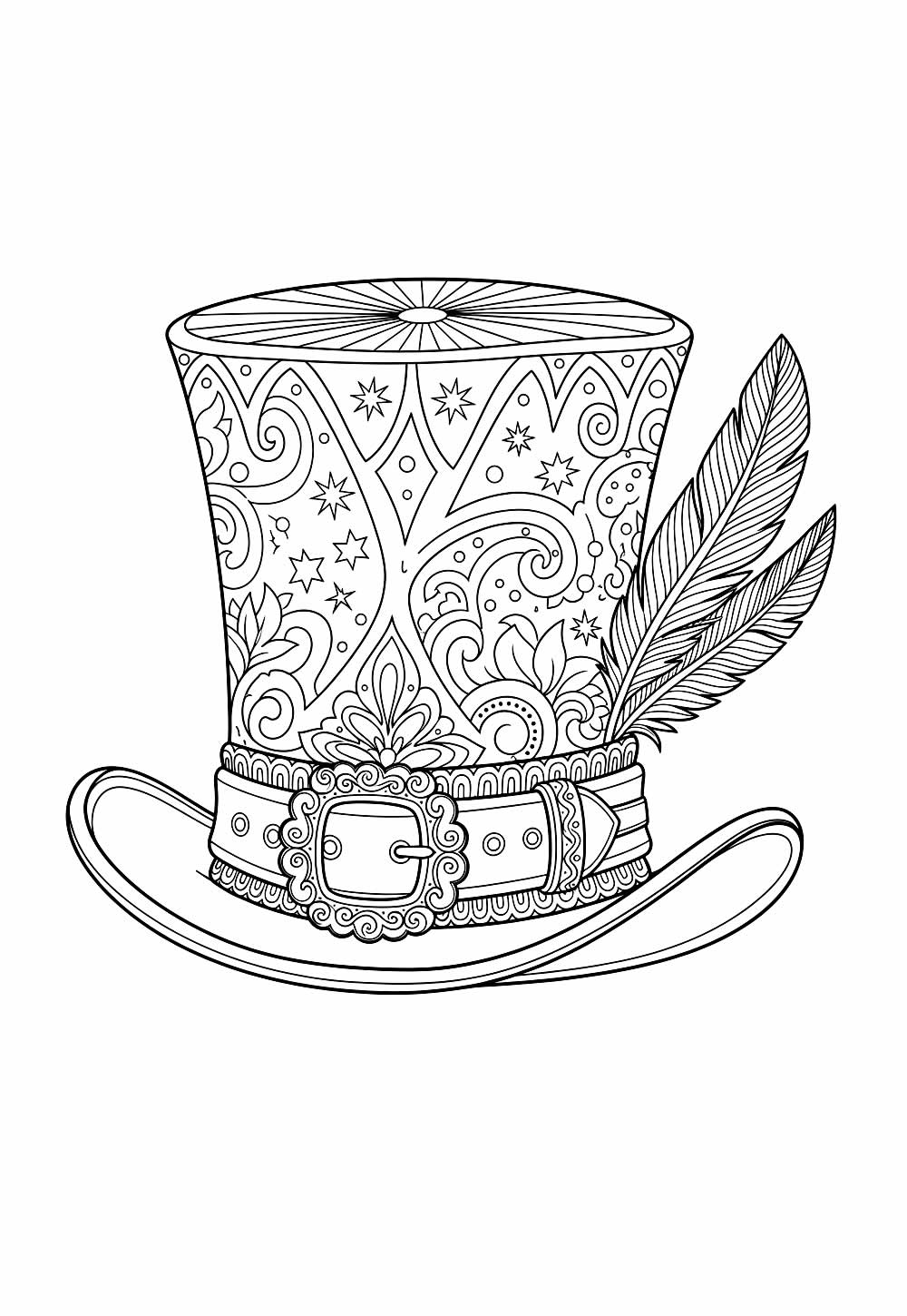 Desenho Cartola Colorir