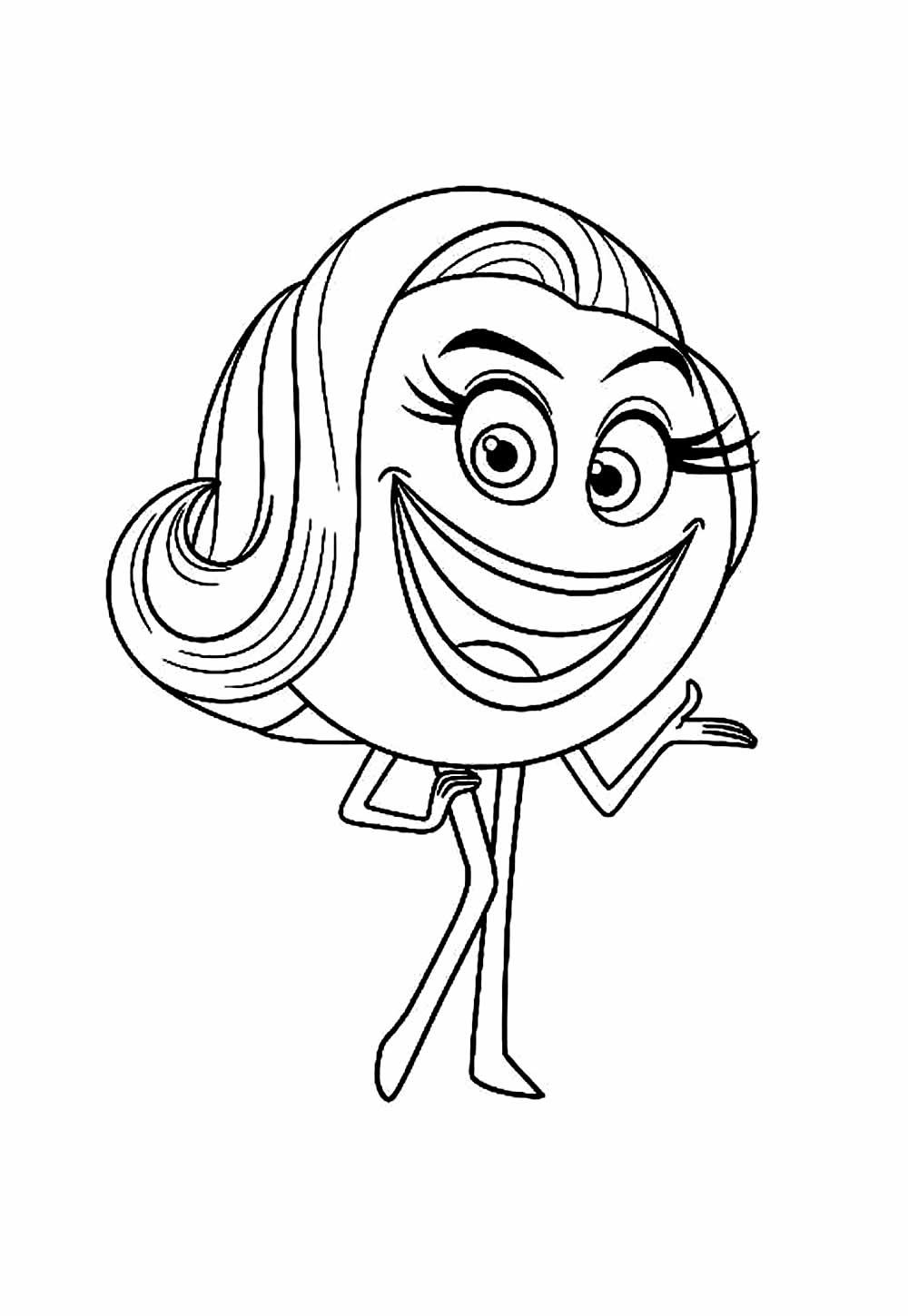 Desenho de Emoji: O FIlme para colorir
