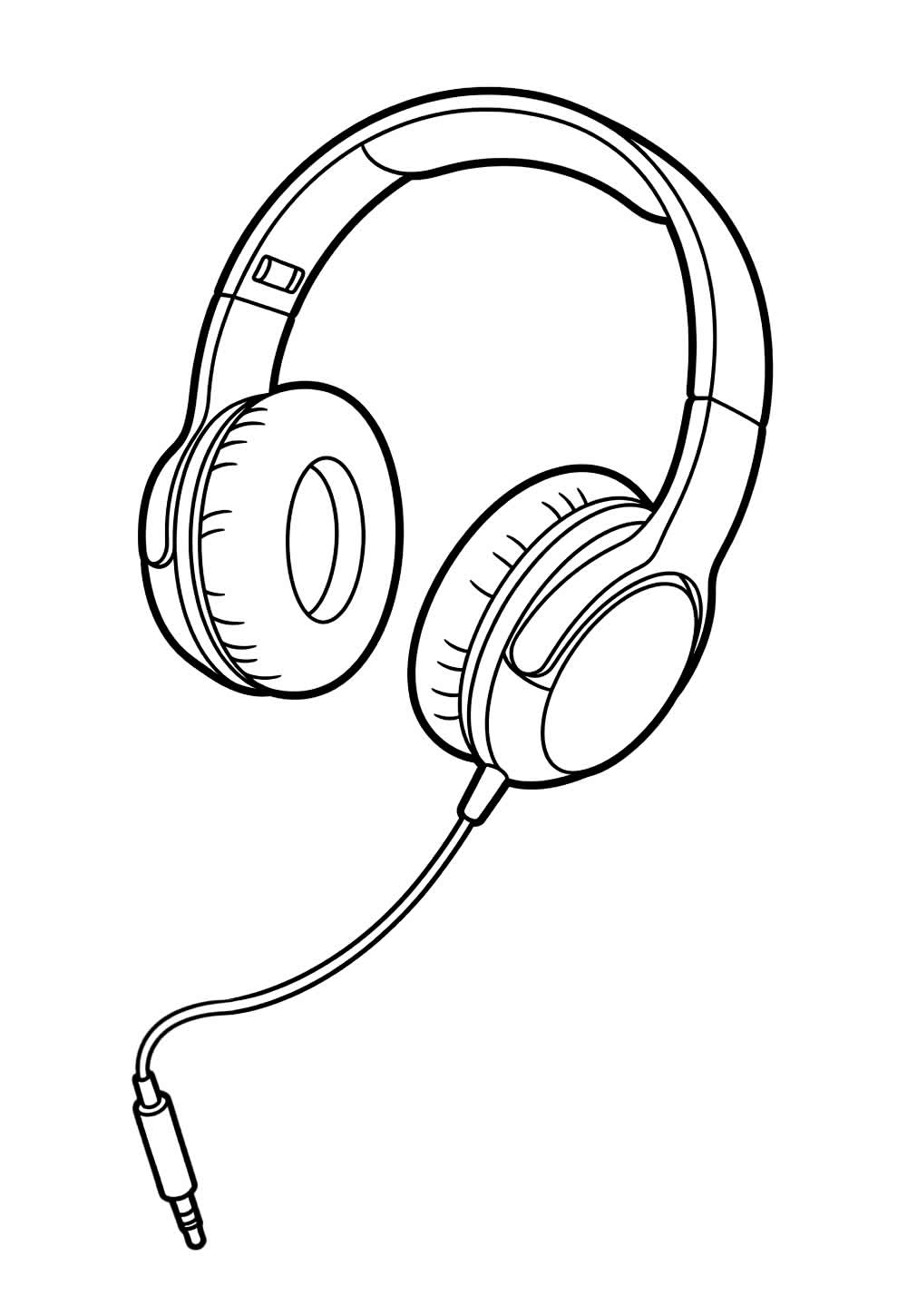 Desenho de Fone de Ouvido para colorir