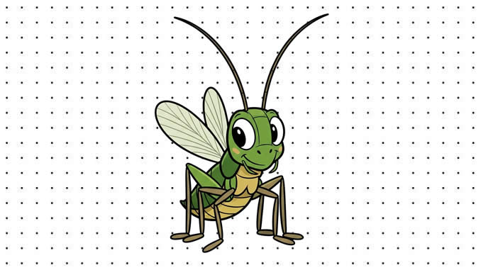 Desenhos de Grilo para colorir