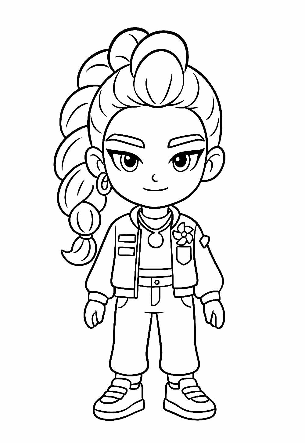 Desenho de Guerreiras do K-Pop - Rumi