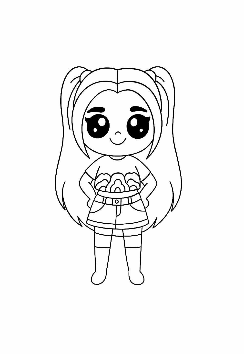 Desenho de Miru para colorir