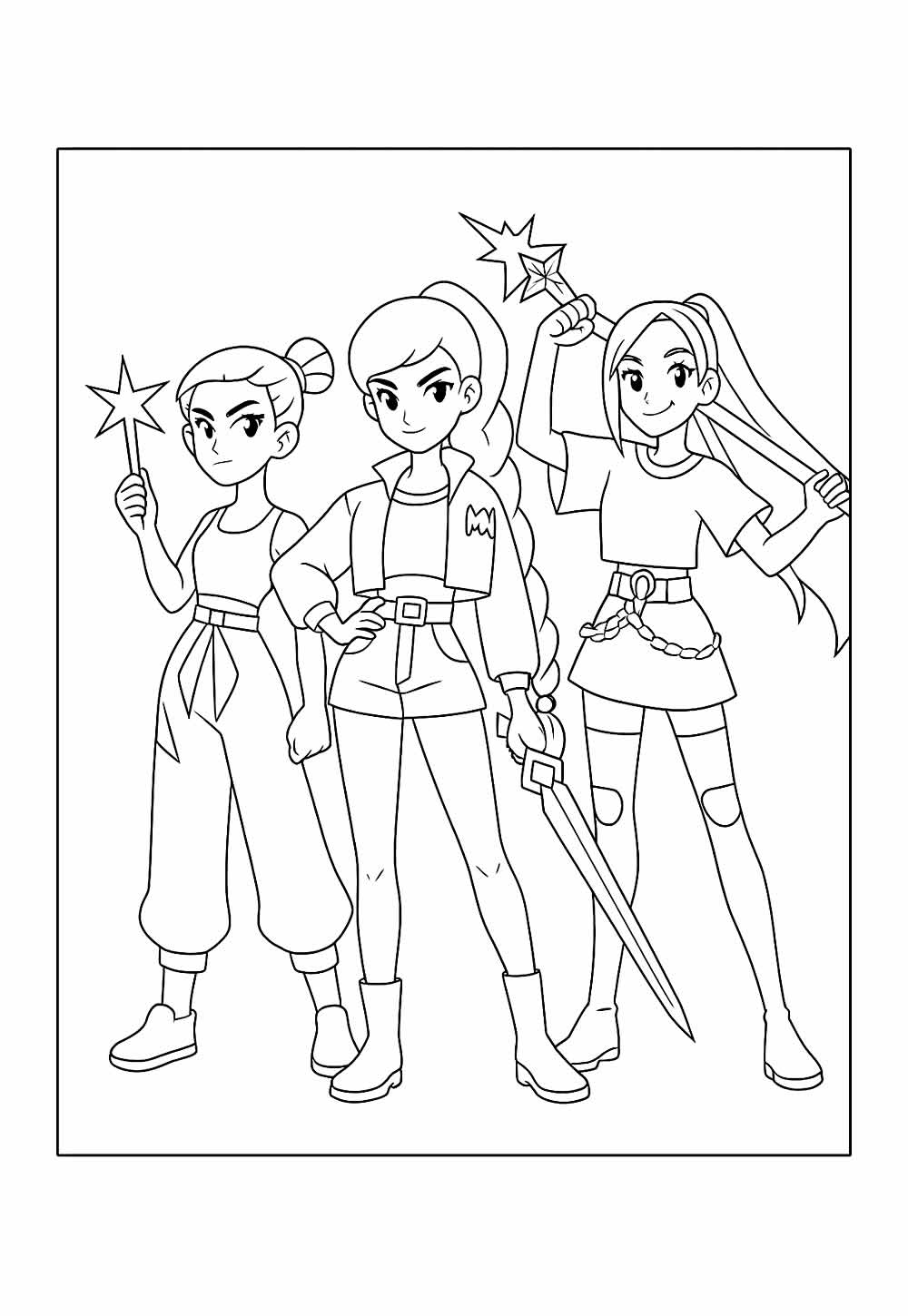 Desenhos de Guerreiras do K-Pop