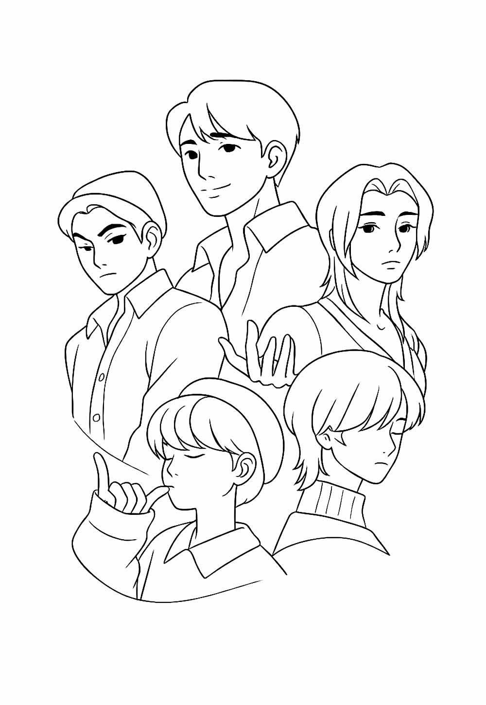 Desenho Saja Boys Colorir