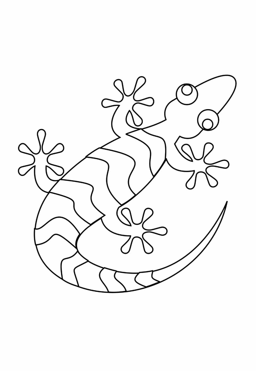 Desenho de Lagartixa para colorir
