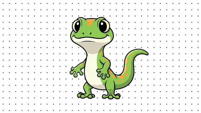 Desenhos de Lagartixa para colorir