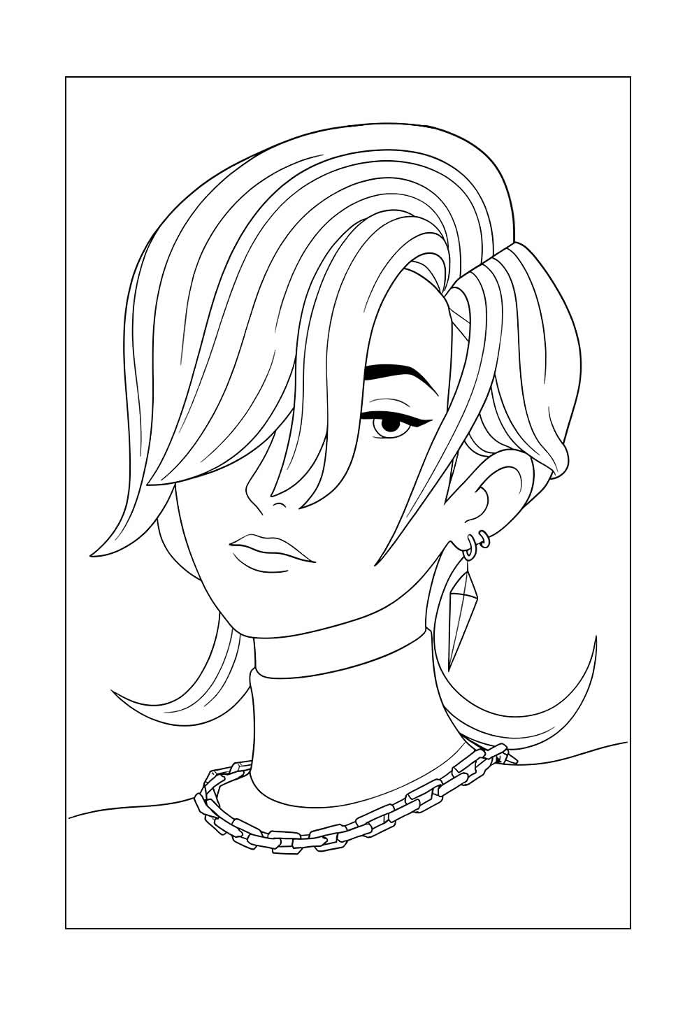 Mystery Saja para colorir - Guerreiras do K-Pop