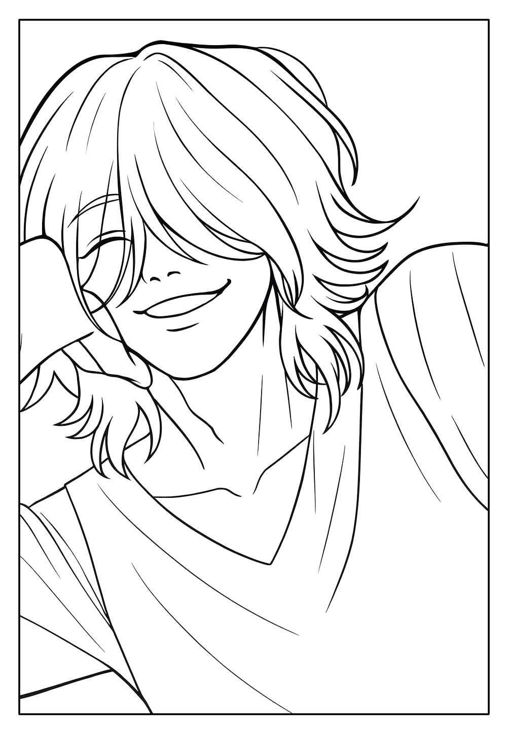 Desenho de Mystery Saja para colorir - Guerreiras do K-Pop