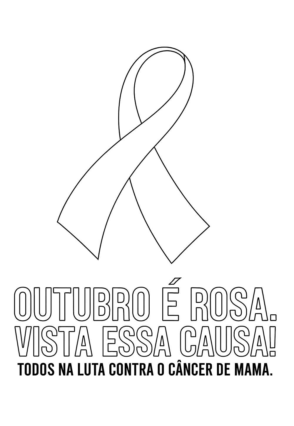 Desenho do Outubro Rosa