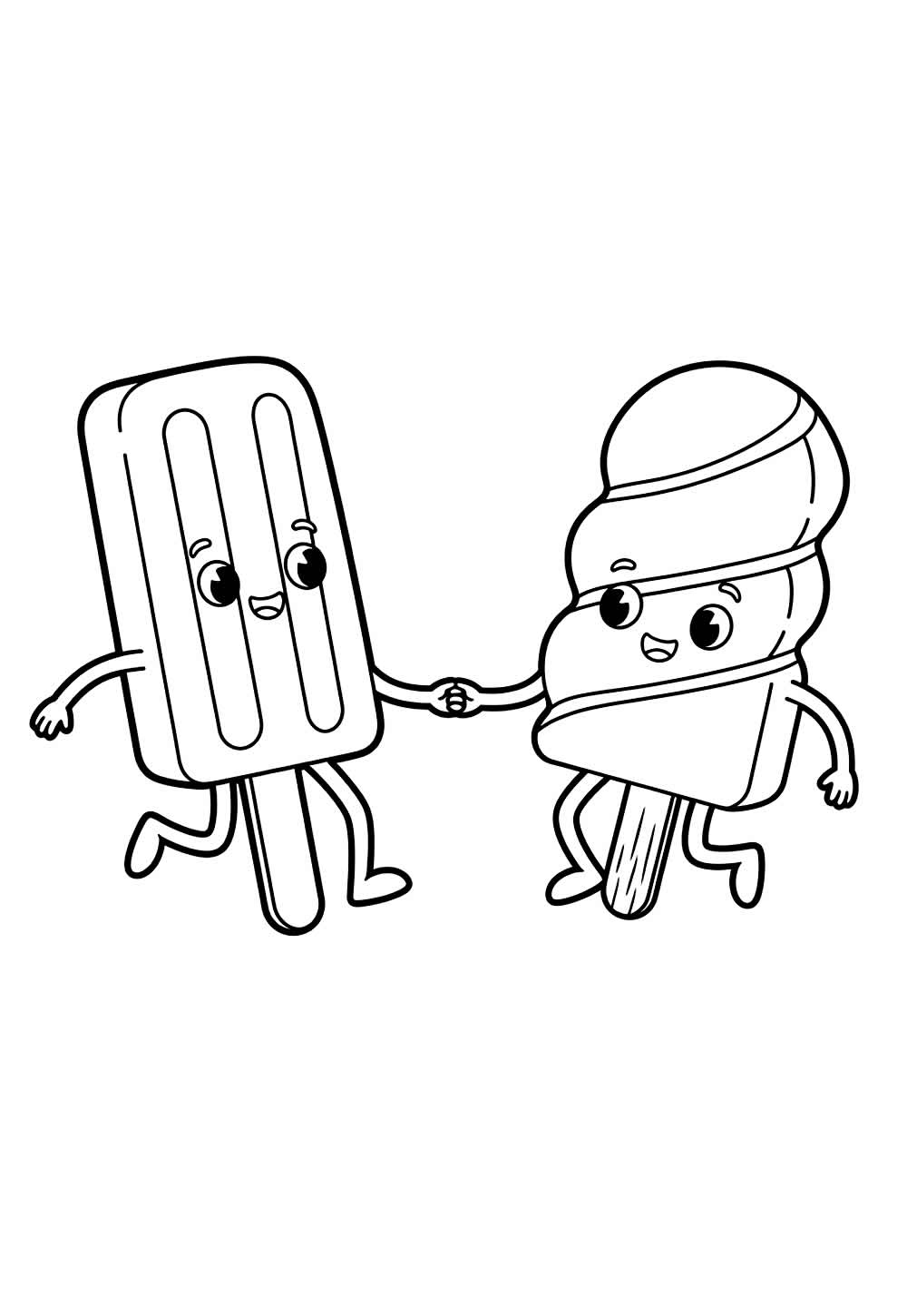 Desenho de Picolé para colorir