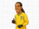 Desenhos de Ronaldinho Gaúcho para pintar e colorir