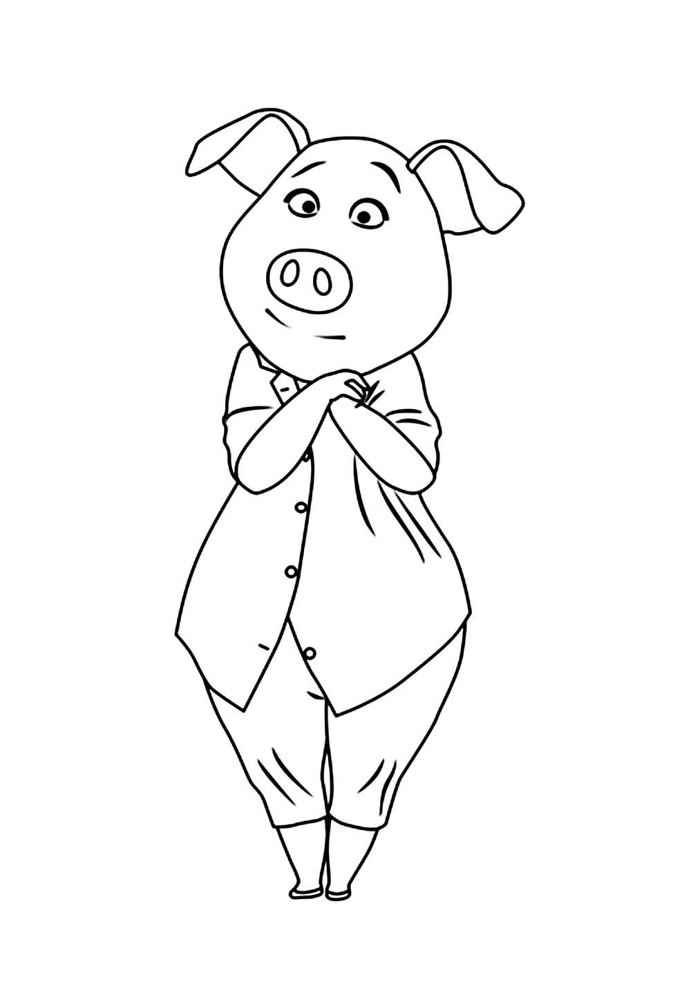 Desenhos de Sing para colorir