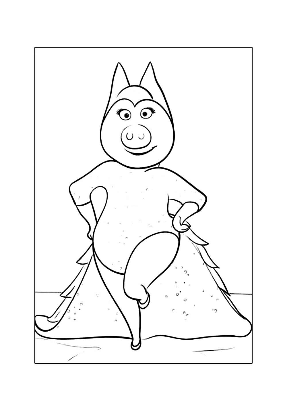 Desenhos de Sing para colorir
