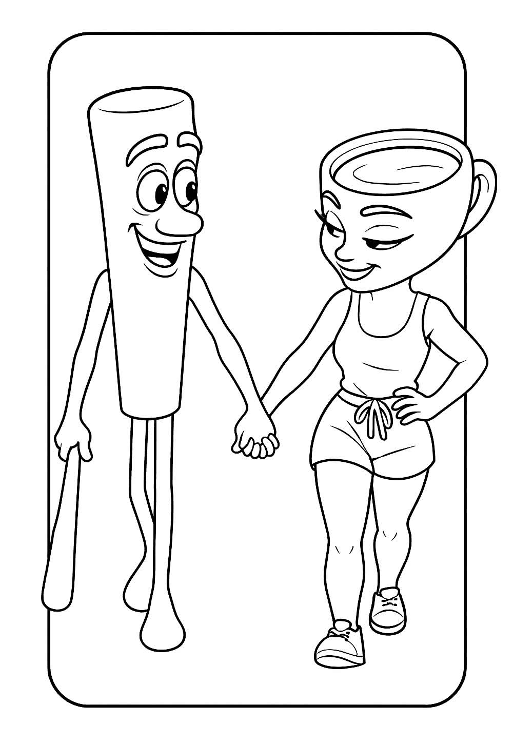 Desenho Tralalero Tralala para colorir