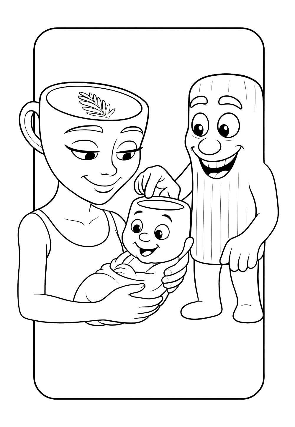 Desenhos Tung Tung Tung Sahur para pintar