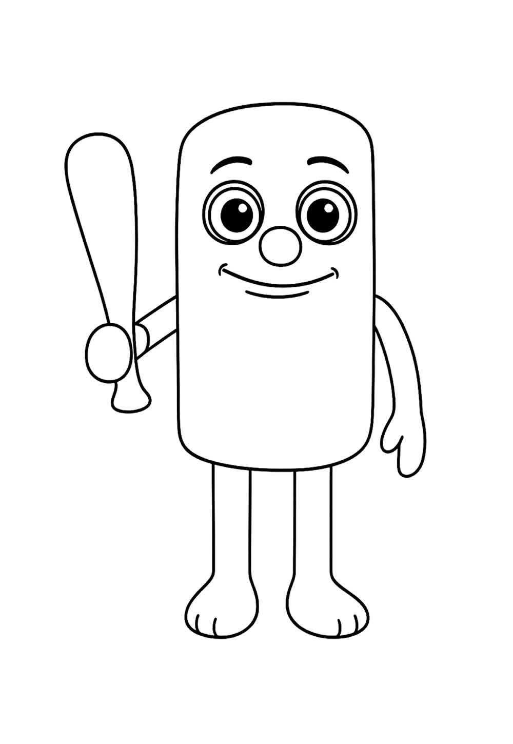 Desenho Tung Tung Tung Sahur para colorir