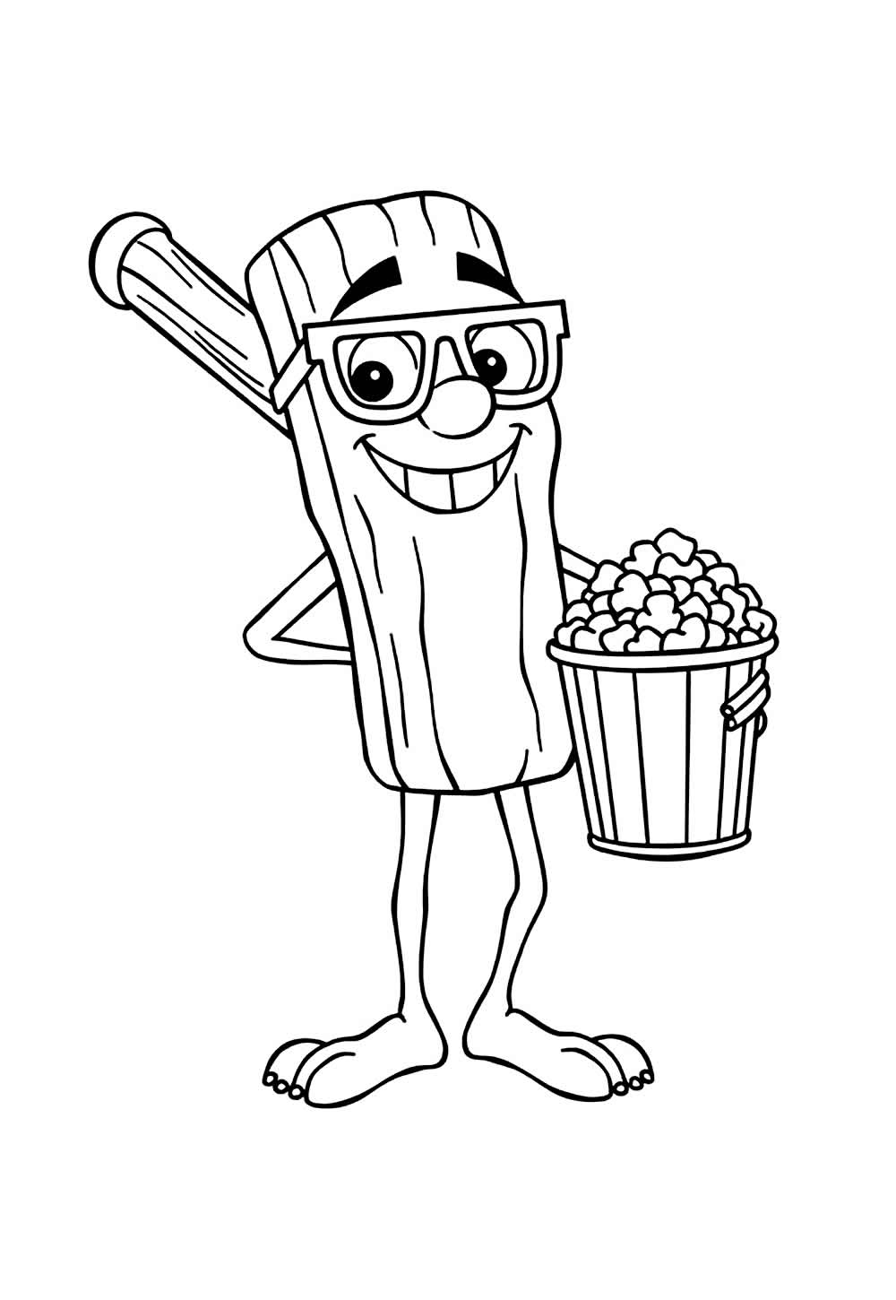 Desenho Tung Tung Tung Sahur para imprmir