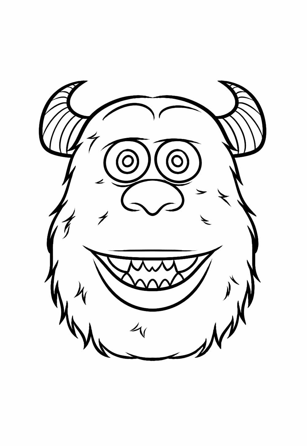 Universidade dos Monstros para colorir