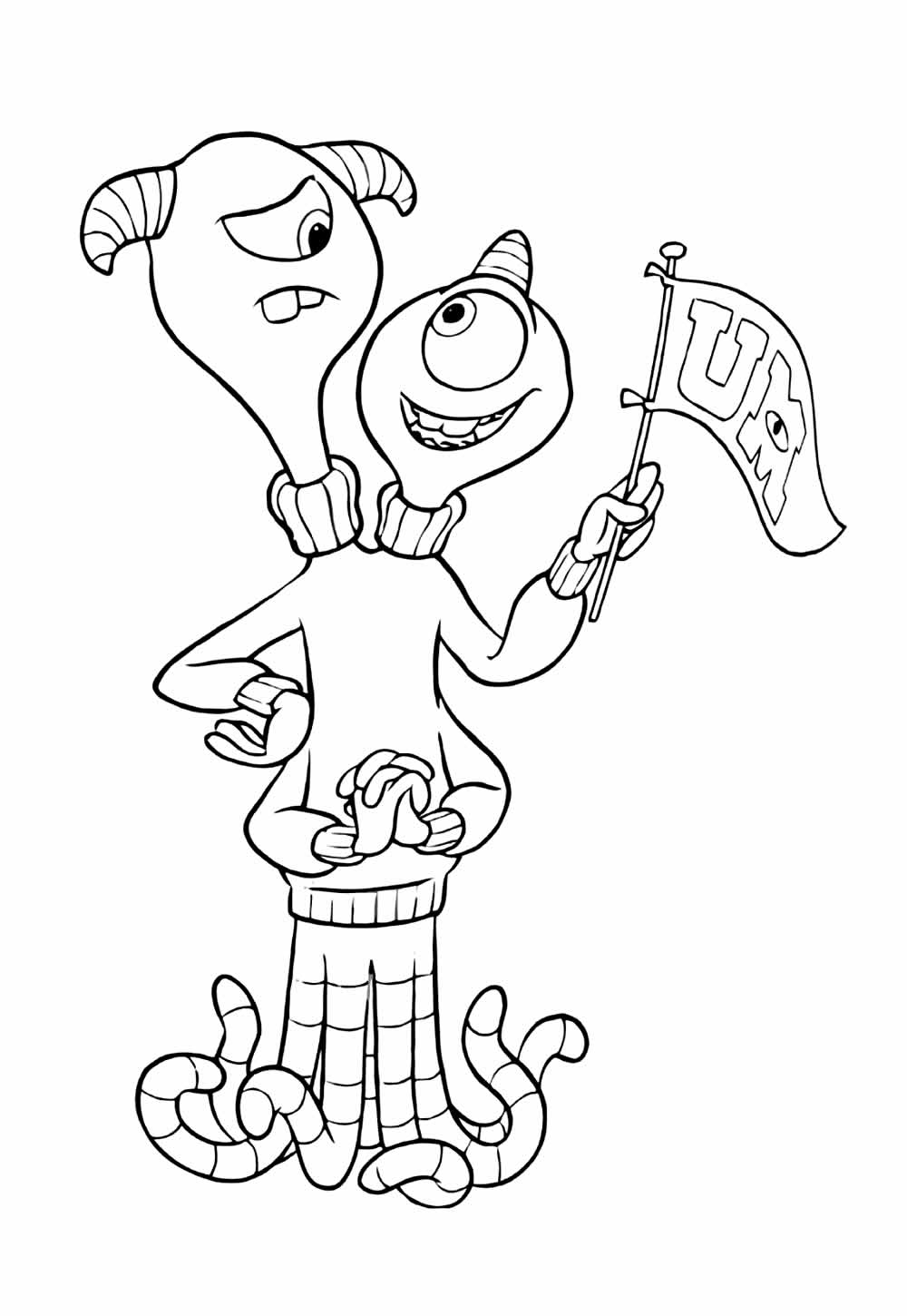 Desenhos de Universidade dos Monstros para pintar