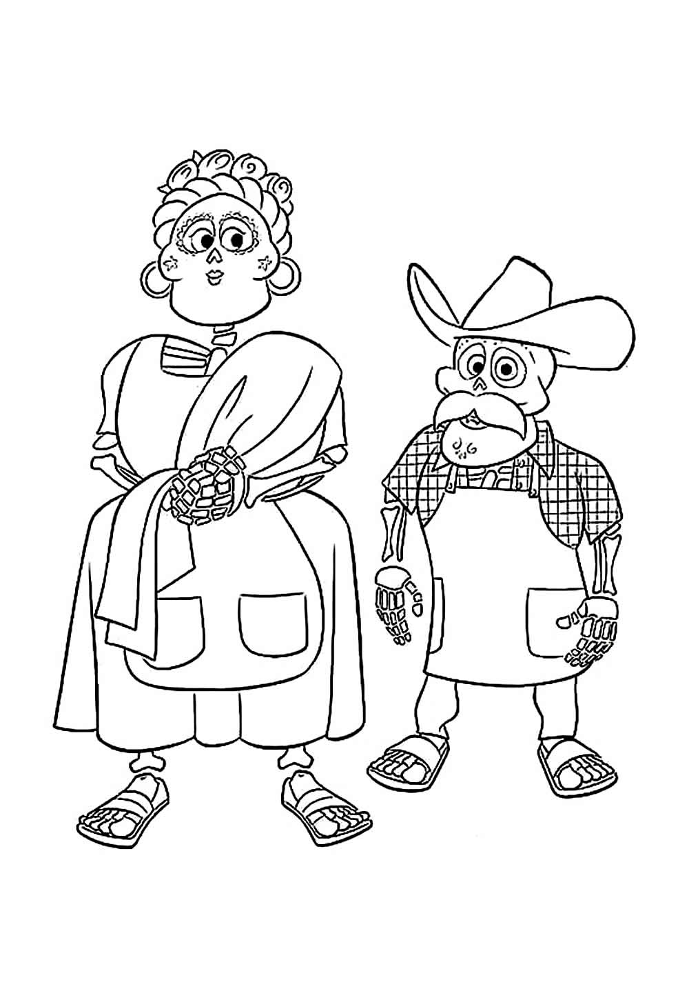 Desenho do desenho animado Viva para colorir