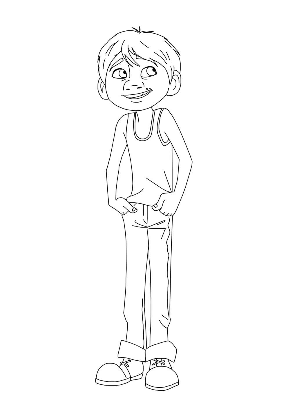 Desenho de Miguel para colorir